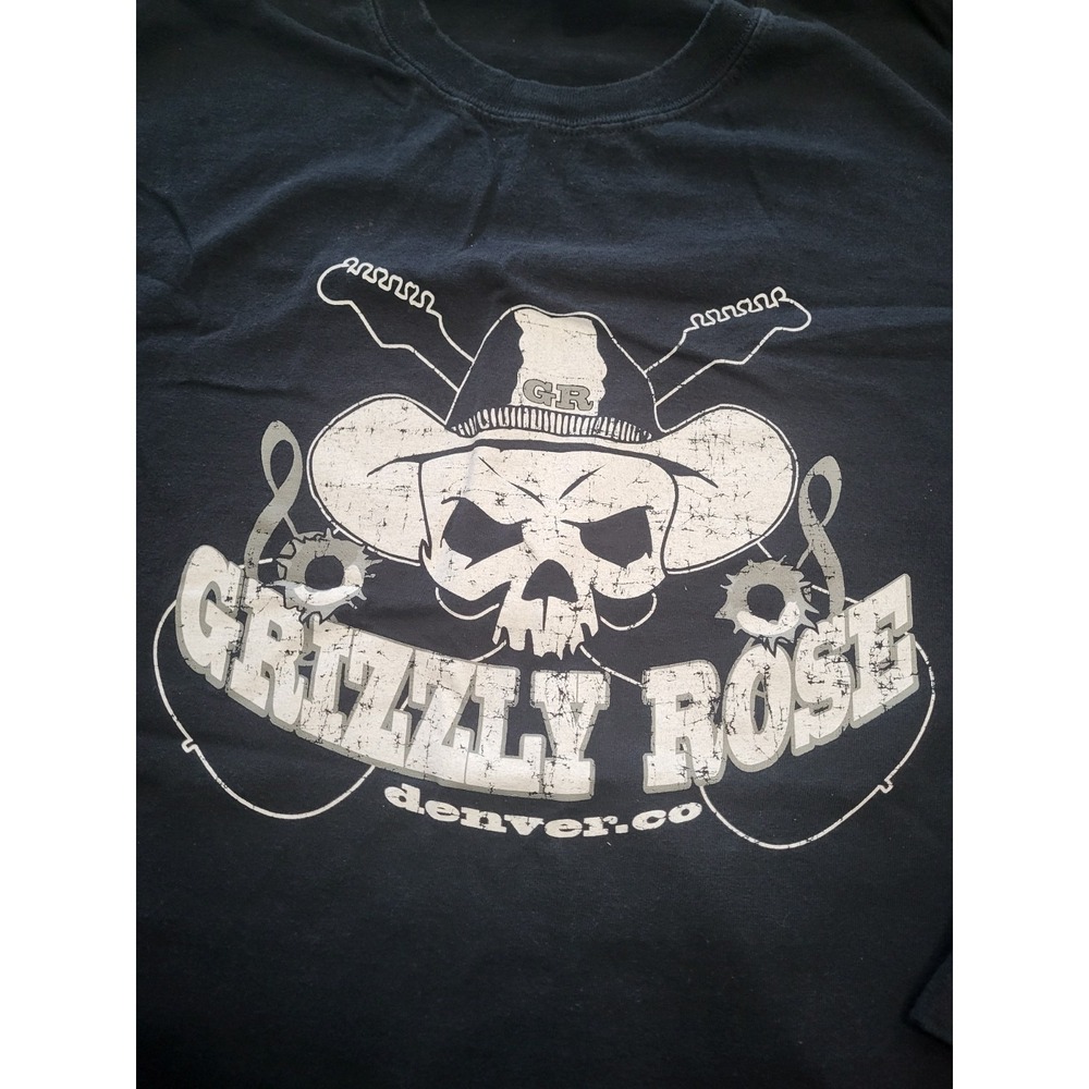 VTG 90s Grizzly Rose Denver Colorado Men T-Shirt Single Stitch Size XXL